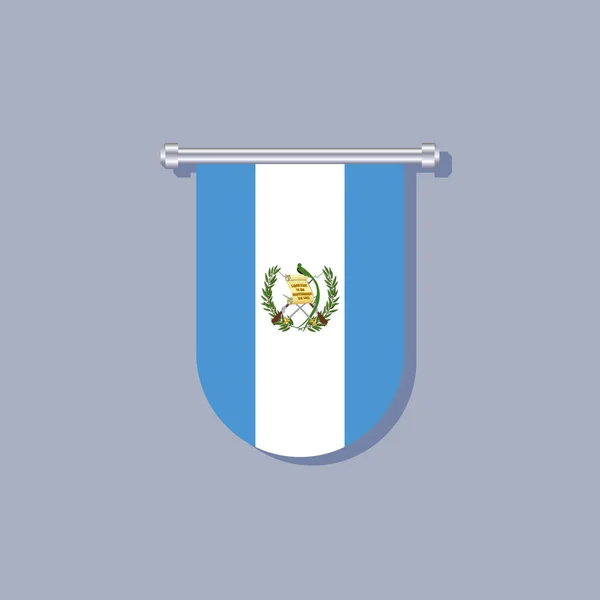 Иллюстрация Шаблона Флага Гватемалы — стоковый вектор