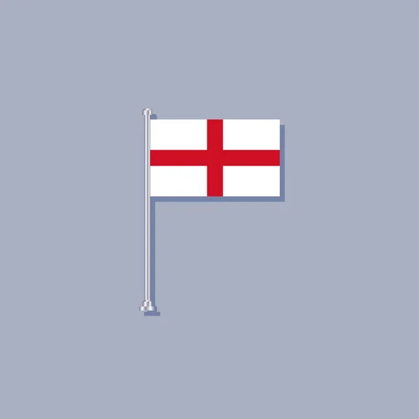 Illustration England Flag Template — Wektor stockowy
