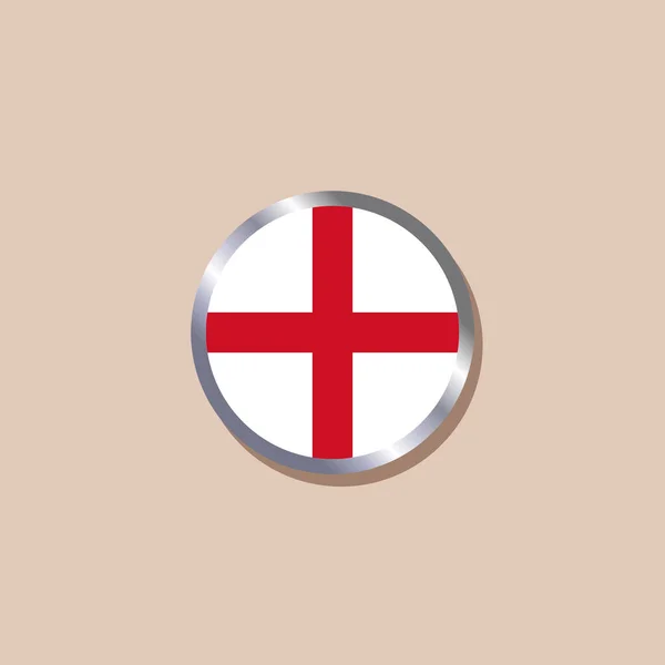 Illustration England Flag Template — ストックベクタ