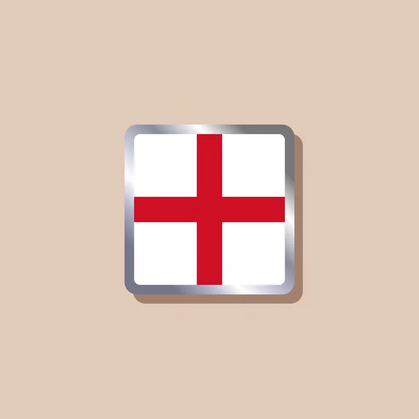 Illustration England Flag Template — ストックベクタ