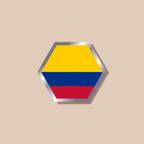 Illustration Colombia Flag Template — Wektor stockowy