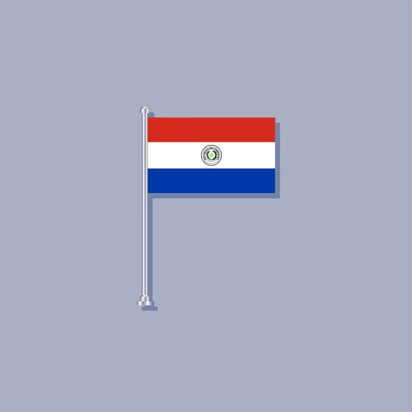 Εικόνα Του Προτύπου Σημαίας Της Παραγουάης — Διανυσματικό Αρχείο