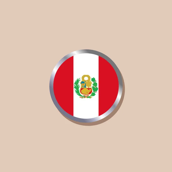 Illustration Peru Flag Template — 图库矢量图片