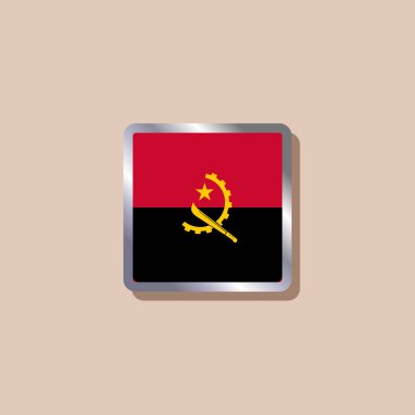 Illustration of Angola flag Template