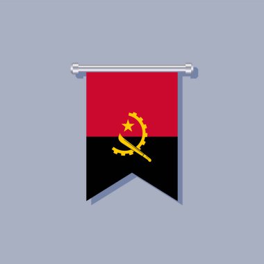 Illustration of Angola flag Template