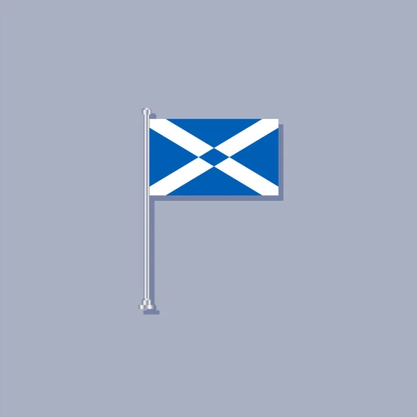 Illustration Scotland Flag Template — Wektor stockowy