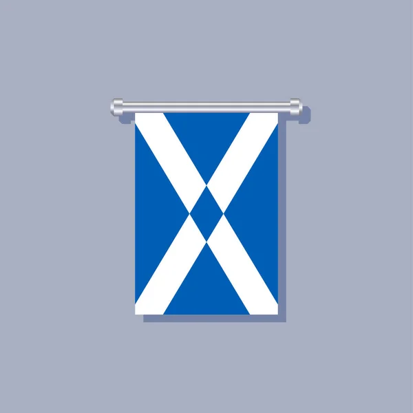 Illustration Scotland Flag Template — Stockvector