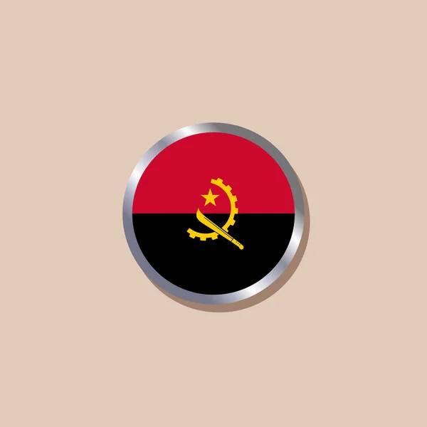 Illustration Angola Flag Template — ストックベクタ