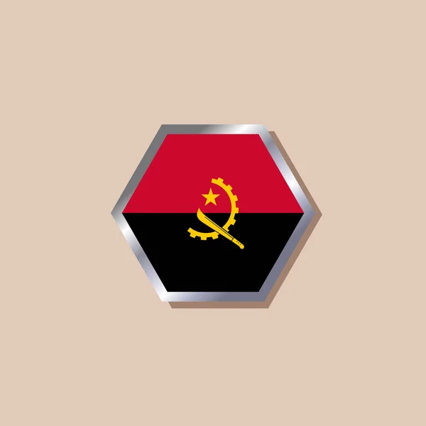 Illustration Angola Flag Template — 图库矢量图片