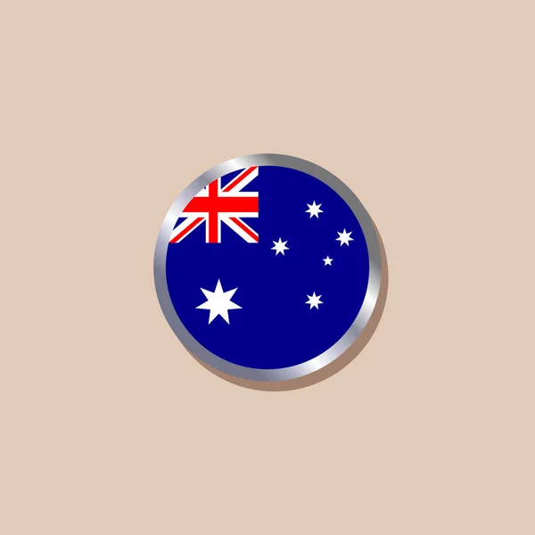 Illustration Australia Flag Template — ストックベクタ