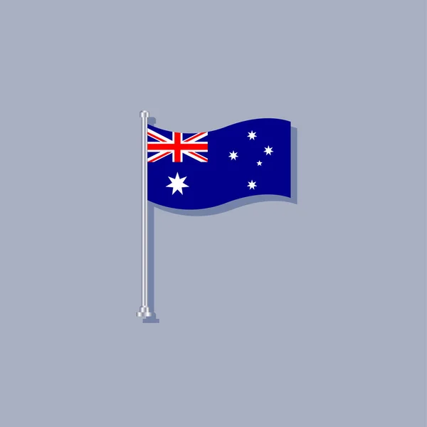 Illustration Australia Flag Template — Stock vektor