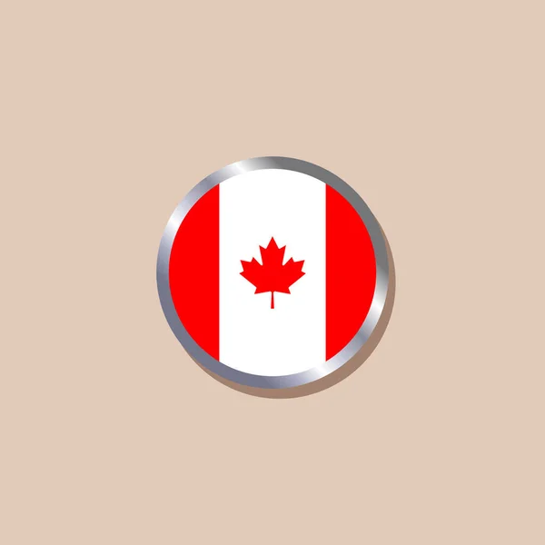 Illustration Canada Flag Template — Stok Vektör
