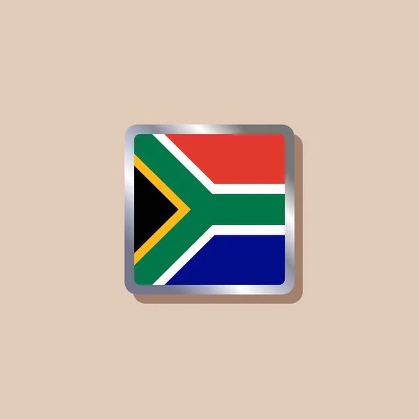 Illustration South Africa Flag Template — Vettoriale Stock