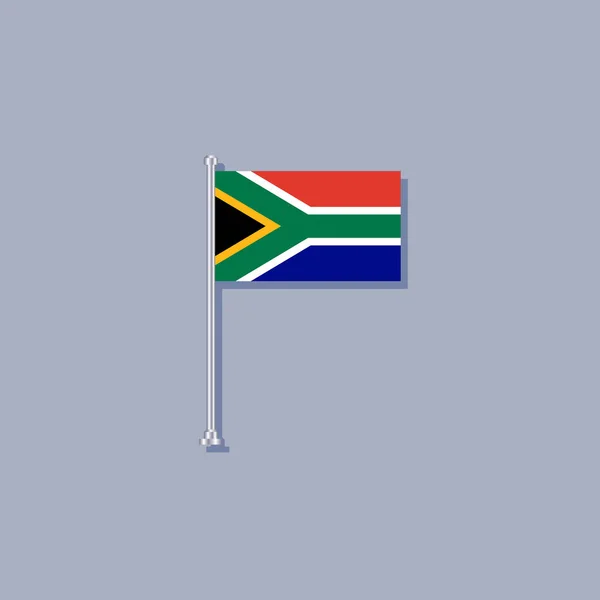 Illustration South Africa Flag Template —  Vetores de Stock