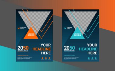 Modern iş yıllık rapor şablonu