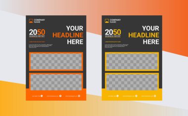 Modern iş yıllık rapor şablonu