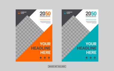 Profesyonel şirket kitap kapağı şablonu