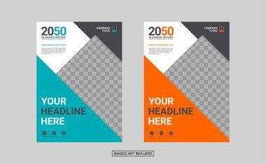 Profesyonel şirket kitap kapağı şablonu