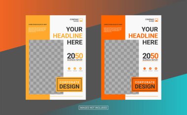 Profesyonel şirket kitap kapağı şablonu