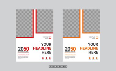 Profesyonel şirket kitap kapağı şablonu