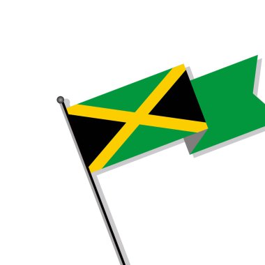 Illustration of Jamaica flag Template