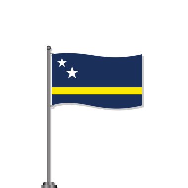 Illustration of Curacao flag Template