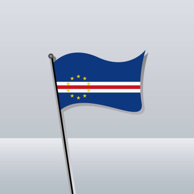 Illustration of Cape Verde flag Template