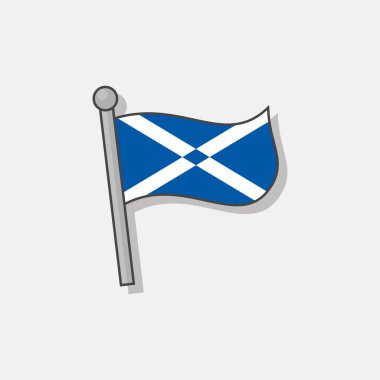 Illustration of Scotland flag Template