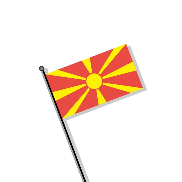 Plantilla Bandera Macedonia — Archivo Imágenes Vectoriales