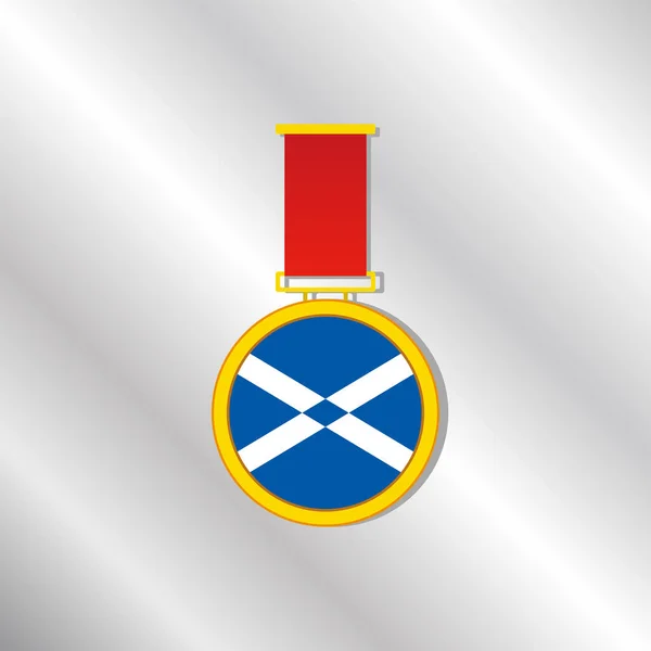 Illustration Scotland Flag Template — Stock Vector