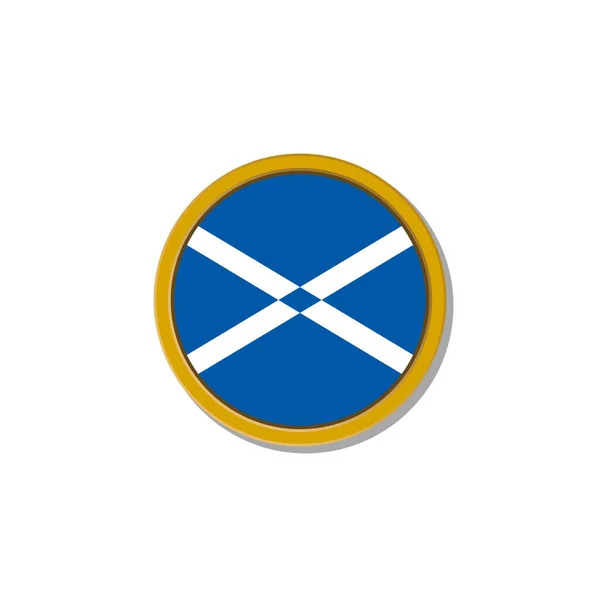 Illustration Scotland Flag Template — ストックベクタ