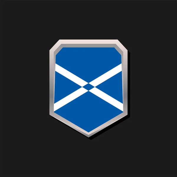 Illustration Scotland Flag Template — Stok Vektör