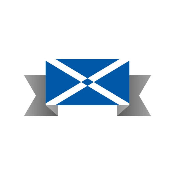 Illustration Scotland Flag Template — Stockvektor
