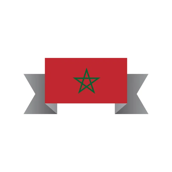 Εικονογράφηση Του Προτύπου Σημαίας Μαρόκου — Διανυσματικό Αρχείο