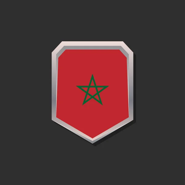 Illustration Morocco Flag Template — ストックベクタ