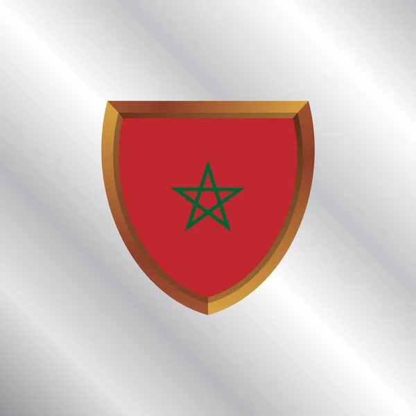 Illustration Morocco Flag Template — 图库矢量图片