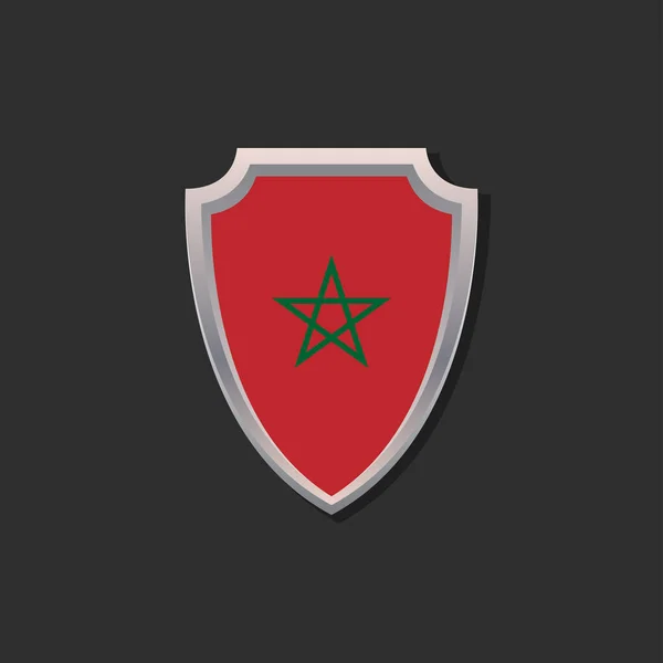 Illustration Morocco Flag Template — Image vectorielle