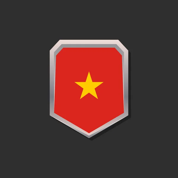 Illustration Vietnam Flag Template — Stockvektor