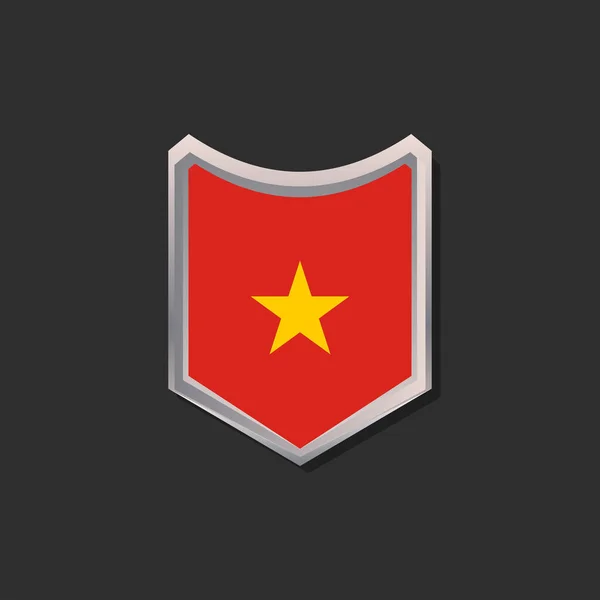 Illustration Vietnam Flag Template — Vettoriale Stock