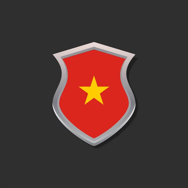 Illustration Vietnam Flag Template — Image vectorielle
