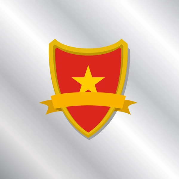 Illustration Vietnam Flag Template — 图库矢量图片