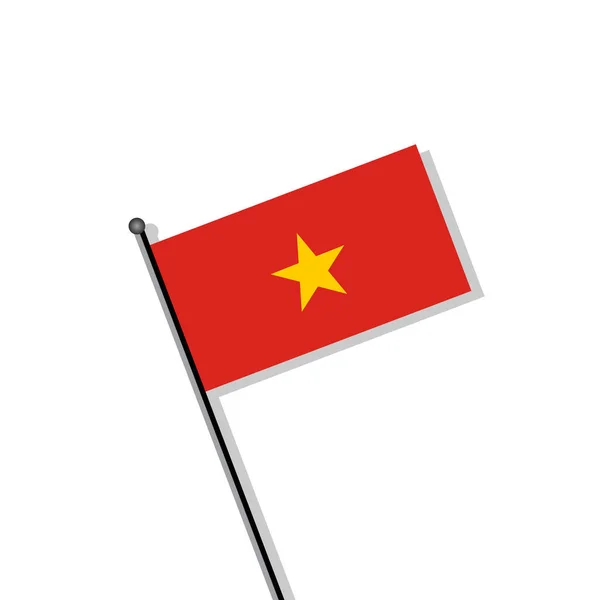 Illustration Vietnam Flag Template — Vector de stock