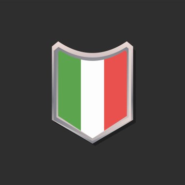 Illustration of Italy flag Template