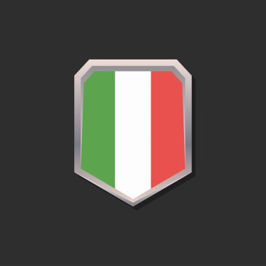 Illustration of Italy flag Template