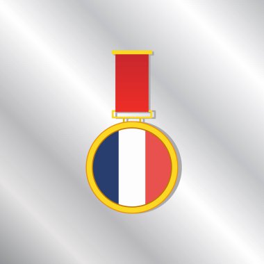 Illustration of France flag Template