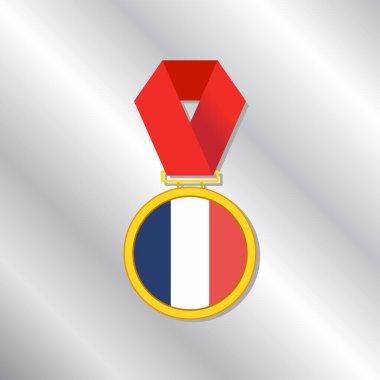 Illustration of France flag Template