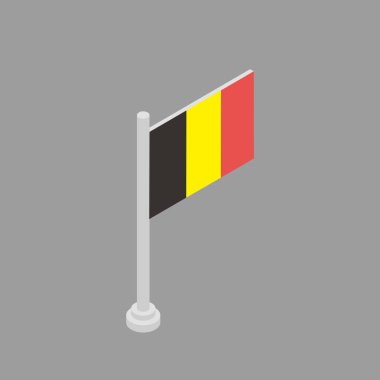 Illustration of Belgium flag Template