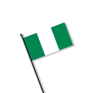 Illustration of Nigeria flag Template