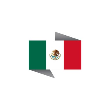 Illustration of Mexico flag Template