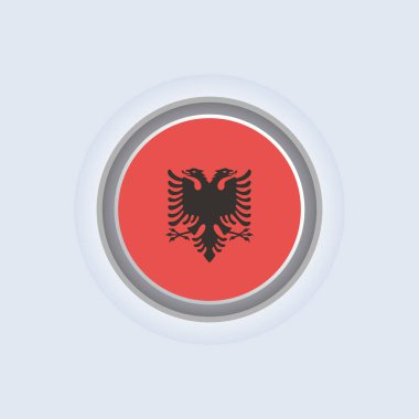Illustration of Albania flag Template